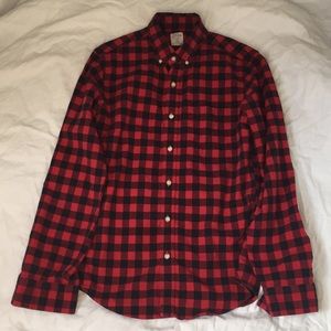 Slim fit J.Crew OCBD in Buffalo Check